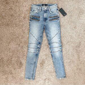Hudson Jeans Barbara High Waist Skinny Ankle Light Faded Wash Jeans SZ 25 BNWT